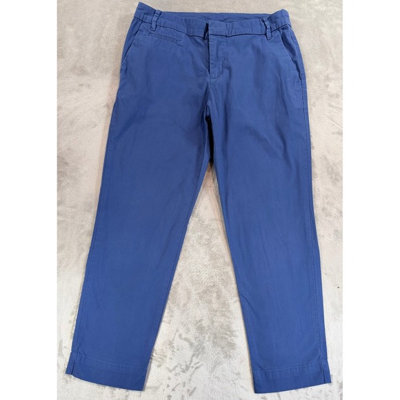 Patagonia Pants - Patagonia Womens Cropped Pants Chino Organic Cotton Spandex Blue 8